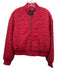 Sanctuary Size M Red Polyester Bomber Zipper Hearts Textured Jacket Red / M
