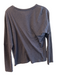 Billy Reid Size XS Navy Cotton & Cashmere Striped Round Neck Long Sleeve Top Navy / XS
