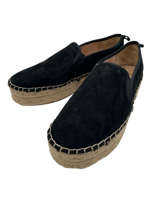 Sam Edelman Shoe Size 7 Black & Beige Suede round toe Slip On Espadrille Black & Beige / 7