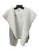 Dylan Size XS Gray & Cream Polyester Faux Suede Shearling Hook Closure Vest Gray & Cream / XS