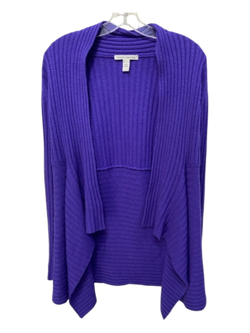 Autumn Cashmere Size S Purple Cashmere & Wool Rib Knit Paneled Sweater Purple / S