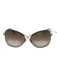 Tom Ford Gold & Brown Metal Gradient Lens Oversize Sunglasses Gold & Brown