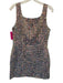 Luxuoire Size M Grey & Multi Polyester Iridescent Sequin Side Slit Mini Dress Grey & Multi / M