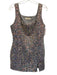 Luxuoire Size M Grey & Multi Polyester Iridescent Sequin Side Slit Mini Dress Grey & Multi / M