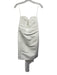 Amsale Size 6 White Polyester Strapless Gathered Pleating Back Bow Dress White / 6