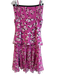 Diane Von Furstenberg Size S Pink No Fabric Tag Elastic Waist Lined Skirt Set Pink / S