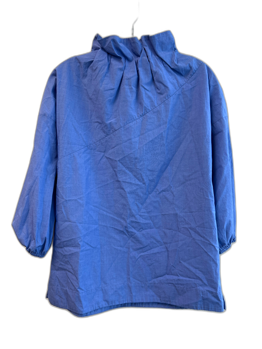 Sara Campbell Size S Blue Organic Cotton 3/4 Sleeve V Neck Solid Color Top Blue / S