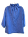 Sara Campbell Size S Blue Organic Cotton 3/4 Sleeve V Neck Solid Color Top Blue / S