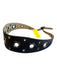 Worth Black Leather Grommet Detail Belts Black / XS