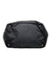 Prada Black Nylon Leather Detail Side Logo Zip Top Tote Bag Black