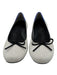 Rothy's Shoe Size 7 Silver & Black fabric upper Shimmer Knit Bow Detail Flats Silver & Black / 7
