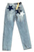 Ksubi Size 27 Light Wash Cotton Blend Denim Patches Stars High Rise Jeans Light Wash / 27