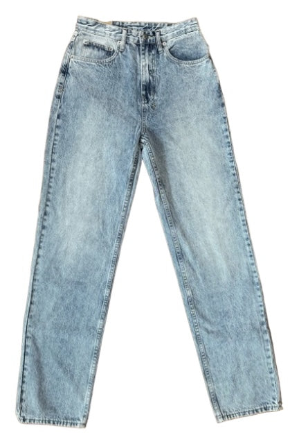 Ksubi Size 27 Light Wash Cotton Blend Denim Patches Stars High Rise Jeans Light Wash / 27