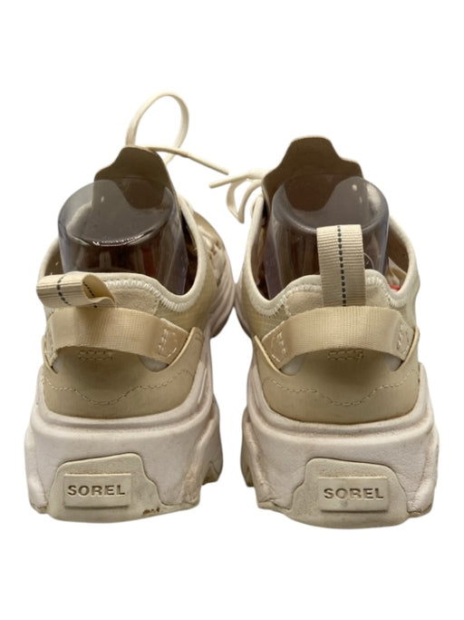 Sorel Shoe Size 9 White & Beige Synthetic See - Through Sneakers White & Beige / 9