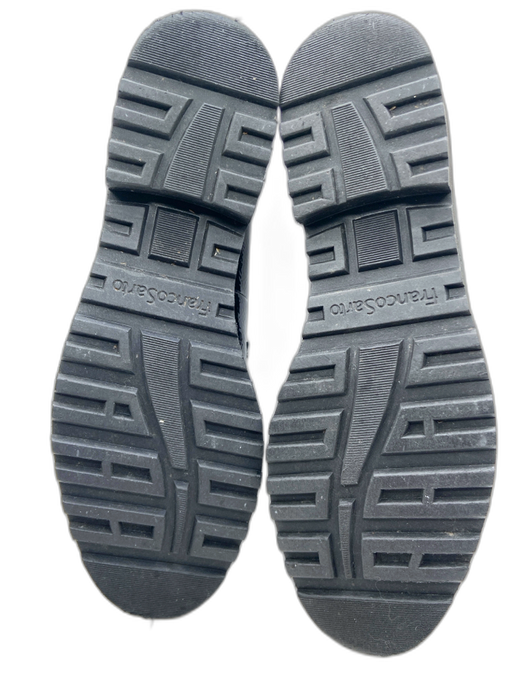 Franco Sarto Shoe Size 9 Black Patent Leather Horsebit Gunmetal Hardware Loafers Black / 9