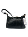 Coach Black Leather Brass Hardware Zip Buckle Strap Shoulder Purse Black / S