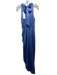 Veronica Beard Size 4 Periwinkle Blue Silk High Tie Neck Sleeveless Midi Dress Periwinkle Blue / 4