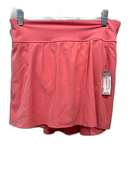 Spanx Size L Peach Pink Nylon Perforated Detail Skort Sport Skirt Peach Pink / L