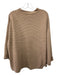 TCEC Size Small Brown Polyester Blend Long Sleeve Ribbed Wide Sleeves Sweater Brown / Small