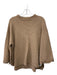 TCEC Size Small Brown Polyester Blend Long Sleeve Ribbed Wide Sleeves Sweater Brown / Small