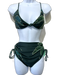 Juan De Dios Size M Dark Green Print Nylon Blend Bikini Swimsuit Dark Green Print / M