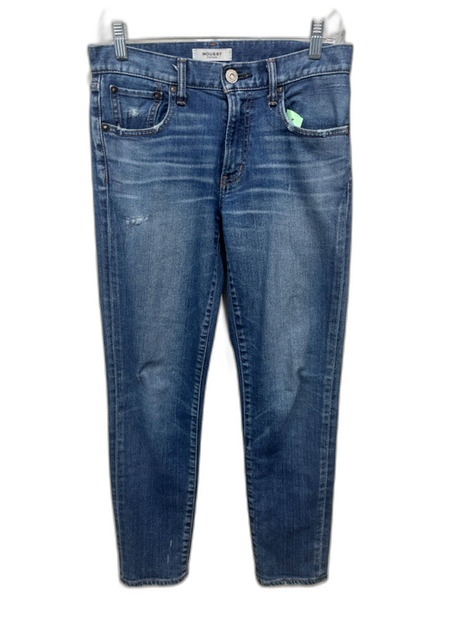 Moussy Vintage Size 27 Medium dark wash Cotton Denim Whiskering Skinny Jeans Medium dark wash / 27