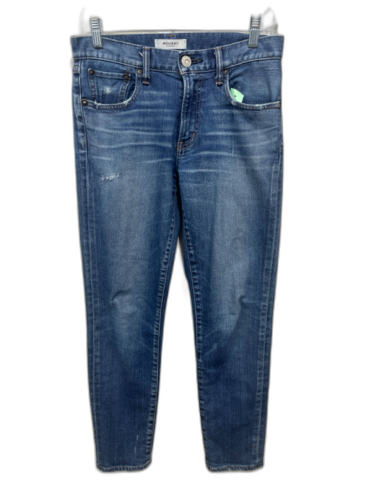Moussy Vintage Size 27 Medium dark wash Cotton Denim Whiskering Skinny Jeans Medium dark wash / 27