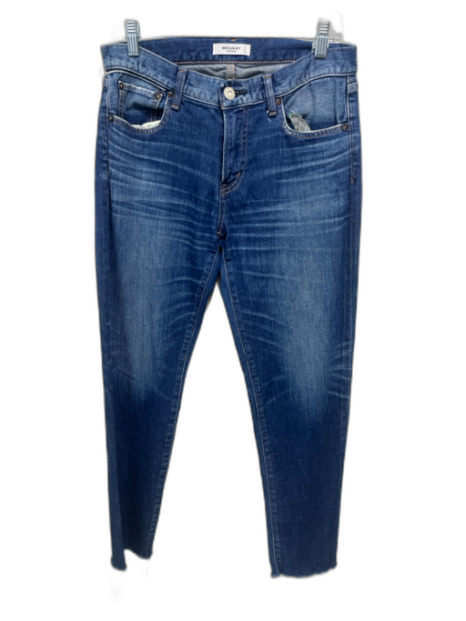 Moussy Vintage Size 28 Medium dark wash Cotton Denim Whiskering Cut Off Jeans Medium dark wash / 28