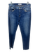 Moussy Vintage Size 28 Medium dark wash Cotton Denim Whiskering Cut Off Jeans Medium dark wash / 28