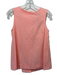 Ottod'Ame Size XS Peach Pink Poplin Cotton Flare Hem Sleeveless Button Back Top Peach Pink / XS