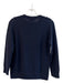 J Crew Size Small Navy Merino Wool Crew Neck Long Sleeve Cable Detail Sweater Navy / Small