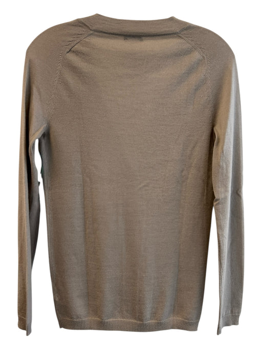 J Crew Size XS Taupe Merino Wool V Neck Button Down Long Sleeve Cardigan Taupe / XS