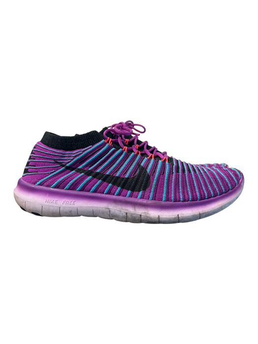 Nike Shoe Size 8 Purple & Blue Knit Stripe Low Top Lace Up Sneaker Shoes Purple & Blue / 8
