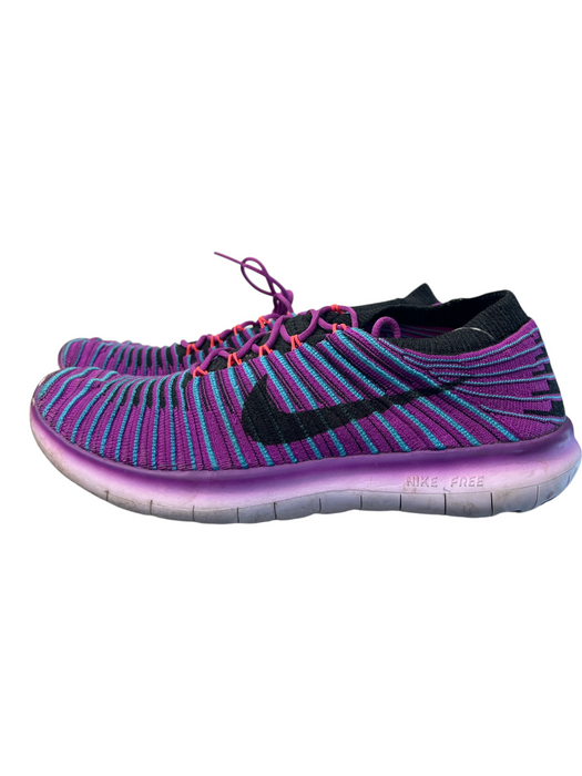 Nike Shoe Size 8 Purple & Blue Knit Stripe Low Top Lace Up Sneaker Shoes Purple & Blue / 8