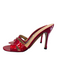 Stuart Weitzman Shoe Size 7.5 Ruby Red Patent Leather High Heel Open Toe Shoes Ruby Red / 7.5