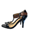 Cole Haan Shoe Size 7.5 Black & Tan Patent Leather Leather Ankle Buckle Shoes Black & Tan / 7.5