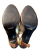 Cole Haan Shoe Size 8 Gold Lame Leather Slingbacks Mid Heel Peep Toe Shoes Gold Lame / 8