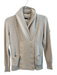 J Crew Size XS Beige Cotton Double Breast Front Pockets Knit Boxy Fit Sweater Beige / XS