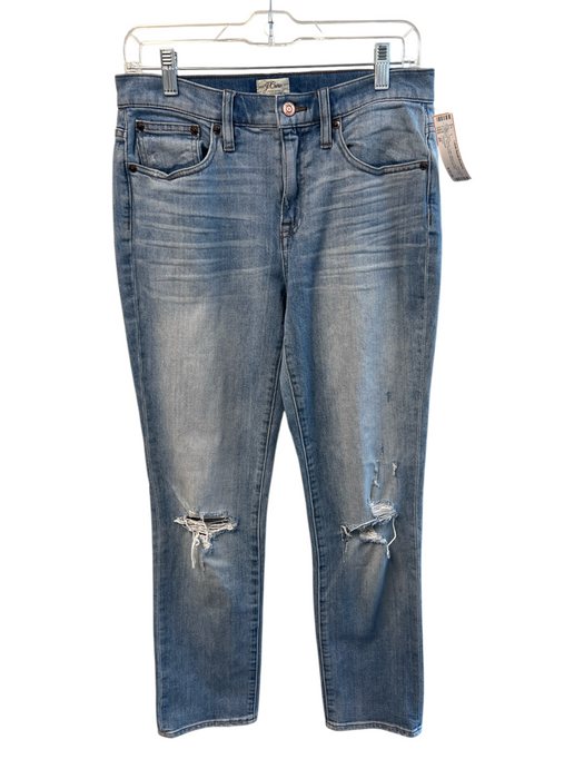 J Crew Size 26 Light Wash Cotton Blend 5 Pocket Zip Fly Slim mid rise Jeans Light Wash / 26