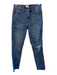 J Crew Size 26T Med Dark Wash Cotton Blend 5 Pocket Zip Fly distressed Jeans Med Dark Wash / 26T