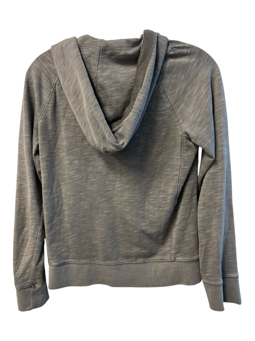 J Crew Size Small Gray Cotton Heathered Hood Front Button Pockets Jacket Gray / Small