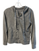 J Crew Size Small Gray Cotton Heathered Hood Front Button Pockets Jacket Gray / Small