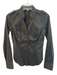 Armani Exchange Size XS Black Cotton Button Down Collared Long Sleeve Fitted Top Black / XS