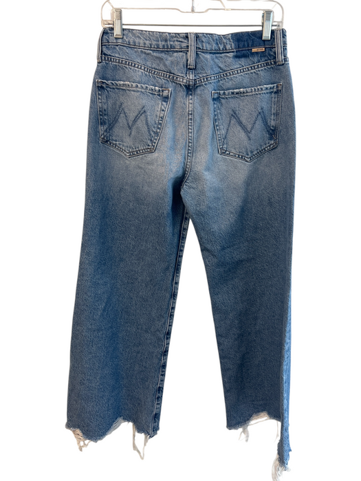Mother Superior Size 29 Med Light Wash Cotton Blend 5 Pocket Button Fly Jeans Med Light Wash / 29