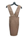 House of CB Size XS Beige Polyurethane Blend V Neck & Back Sleeveless Dress Beige / XS