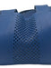 Pedro Garcia Blue Leather Perforated Double Top Handle Tote Bag Blue / Medium