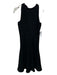 Theory Size 4 Black Triacetate Blend Sleeveless Back Tie Back Keyhole Dress Black / 4
