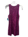 Alice + Olivia Size XS Fuschia Pink Nylon Blend All Over Sequins U Neck Dress Fuschia Pink / XS