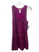 Alice + Olivia Size XS Fuschia Pink Nylon Blend All Over Sequins U Neck Dress Fuschia Pink / XS