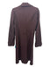 BCBG Maxazria Size XXS Brown Wool Blend Floral Embroidered Pockets Long Jacket Brown / XXS